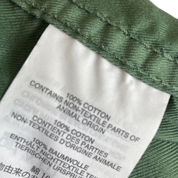J. Crew Shirt Top Women's size 2 Olive Green Long Sleeve - Picture 4 of 5